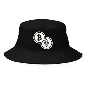 Bitcoin Ethereum Bucket Hat, BITC, ETH, Trader, Cryptocurrency, Crypto